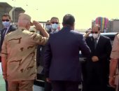 شاهد.. لحظة وصول الرئيس السيسى لافتتاح عدد من مشروعات تنمية شبه جزيرة سيناء