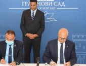 محافظ الإسكندرية يوقع إتفاقية تعاون مع نوفى ساد بصربيا