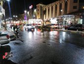 هطول أمطار غزيرة على شوارع بورسعيد.. فيديو وصور