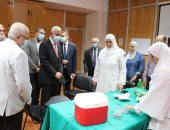 بدء الكشف الطبى بجامعة المنوفية وتطعيم الطلاب وأعضاء هيئة التدريس ضد كورونا