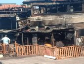 شاهد تفاصيل الحريق الهائل بمطعم شهير بمنطقة جليم بالإسكندرية
