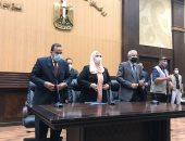 وزيرة التضامن ومحافظ شمال سيناء يدشنان المبادرة الرئاسية بر أمان.. صور
