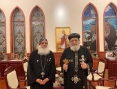 البابا تواضروس الثانى يستقبل كاهن الكنيسة الأرثوذكسية فى العراق