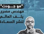 "مو جودت" مهندس مصرى يطوف العالم لنشر السعادة.. فيديو