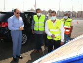الرئيس السيسى يتفقد توسعة الدائرى والمحاور والطرق الجديدة بمنطقة مطار القاهرة
