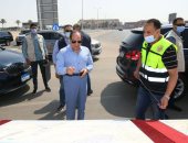 شاهد جولة الرئيس السيسى اليوم للمحاور والطرق الجديدة بمنطقة مطار القاهرة