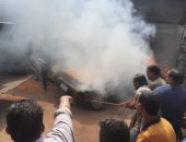 السيطرة على حريق بسيارة داخل ورشة سمكرة فى المنوفية دون إصابات بشرية