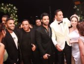 محمد فؤاد وإيهاب توفيق وأشرف زكى في حفل زفاف أحمد أيوب