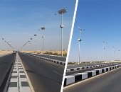 شاهد.. 10 صور تبرز جمال محور كلابشة فوق النيل بأسوان بعد الانتهاء منه