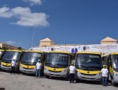 20 حافلة منحة أمريكية إلى محافظة شمال سيناء.. فيديو وصور