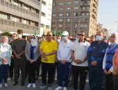 مسيرة رياضية بشبين الكوم احتفالاً بذكرى انتصارات أكتوبر المجيدة