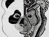 "تسنيم" من المنيا تشارك "صحافة المواطن" موهبتها فى الرسم