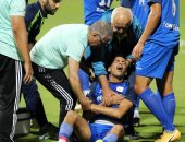 إصابة هاني السيد لاعب فاركو بخلع في الكتف الأيمن.. صور