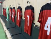 شاهد غرفة ملابس منتخب مصر وجاهزية ملعب برج العرب قبل مواجهة ليبيا