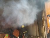 نشوب حريق هائل فى عقار بالمنصورة والحماية المدنية تدفع 4 سيارات إطفاء.. صور 
