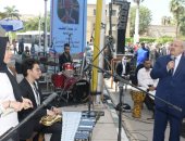 احتفالا بنصر أكتوبر.. فريق أوركسترا جامعة القاهرة يقدم باقة أغانٍ وطنية.. صور