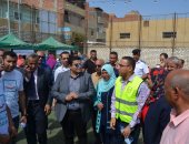 نائب محافظ بنى سويف يتابع مشروعات "حياة كريمة" بقرية بهبشين