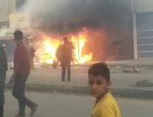 السيطرة على حريق ضخم فى محطة وقود بشارع الثلاثينى بالإسماعيلية.. فيديو وصور