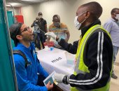 مسحة كورونا سريعة لبعثة بيراميدز فى دار السلام بتنزانيا.. صور