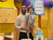 باسم مرسى نجم سيراميكا يحتفل بعيد ميلاد ابنته كاميليا
