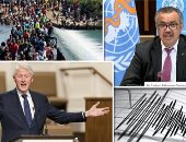 باختصار.. أهم الأخبار العالمية والعربية حتى منتصف الليل.. مصرع 3 أشخاص إثر تحطم مروحية بجنوب غرب ألمانيا.. بيل كلينتون يغادر المستشفى بعد تعافيه من وعكة صحية.. زلزال بقوة 4.2 يضرب شرق الفلبين