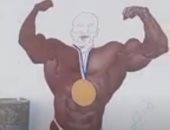 أول جدارية لبيج رامى بقرية السبايعة بكفر الشيخ استعدادا لاستقباله.. لايف