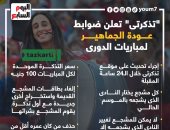 "تذكرتى" تعلن ضوابط عودة الجماهير لمباريات الدورى.. إنفوجراف