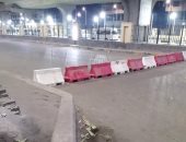 صور توضح التحويلات المرورية بشارع الهرم بعد غلقه لإنشاء محطة مترو المريوطية