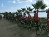 تنظيم ماراثون دراجات بمناسبة انتصارات أكتوبر المجيدة في دمياط