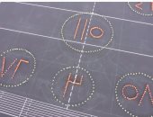 طلاب الكليات العسكرية يشكلون بأجسامهم أرقام دفعات التخرج فى حضور الرئيس السيسي