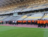 بروفة لرجال الأمن على تأمين مباراة مصر والسنغال المرتقبة