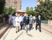 محافظ الجيزة يتفقد مستشفيات البدرشين والحوامدية