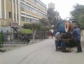 بنى سويف: رفع أغطية المطابق وإزالة الرواسب ومراجعة غرف تصريف الأمطار