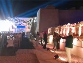 حفل عشاء لوفود يوم المدن العالمى داخل معبد الكرنك بالأقصر.. فيديو 
