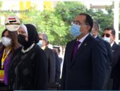 مراسم رفع العلم المصرى فى معرض إكسبو دبى فى اليوم الوطنى بحضور رئيس الوزراء