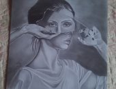 "صفاء" تشارك "صحافة المواطن" بصور لموهبتها فى الرسم