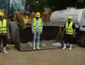 رئيس مدينة بنى سويف يتابع تمركز وحدات سحب مياه الأمطار فى 8 مواقع