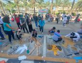 جامعة الإسكندرية تطلق مسابقة "الرسم على الأسفلت" بمشاركة 13 كلية 