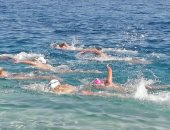 مهرجان سباحة الفراعنة ينطلق بالغردقة بمسافة 2 كيلو متر فى المياه المفتوحة.. لايف
