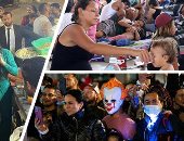 العالم هذا المساء.. ملابس تنكرية ورقصات غربية.. عودة موكب الهالوين فى شوارع نيويورك.. الزحف إلى أمريكا.. قافلة المهاجرين تصل حدود المكسيك.. هيفاء وهبي تتألق في حفلها ببورسعيد بفستان أخضر وتتصدر "تويتر" .. صور