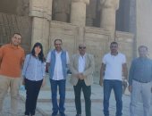وفد الأمم المتحدة للتنمية الصناعية يزور معبد دندرة بمحافظة قنا