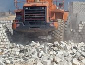 إزالة تعديات على مساحة 13 ألف متر من أراضي الدولة بمطروح