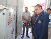 رئيس شركة مياه الغربية يتفقد مشروع محطة معالجة الصرف الصحى بقرية بلتاج مركز قطور