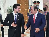 الرئيس السيسى: لمست من الأمير الحسين روح الشباب الواعد والملم بالقضايا المعاصرة