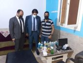 ضبط مركز حجامة غير مرخص يديره شخص انتحل صفة طبيب فى بنى سويف..صور