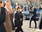 شاهد.. وصول الرئيس السيسى لمقر إقامته بباريس للمشاركة فى مؤتمر حول ليبيا