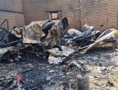 رفع آثار حريق معرض طهطا فى سوهاج والنيابة تشكل لجنة لحصر التلفيات.. فيديو