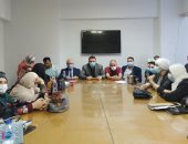 وكيل صحة المنوفية يتابع مع مسئولي الوقائي بالإدارات تطعيم المواطنين بلقاح كورونا