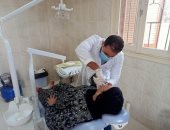 قوافل جامعة قناة السويس الشاملة تتوجه لقرية الجزيره الخضراء.. صور 