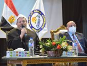 مفتى الجمهورية يجيب عن أسئلة طلاب جامعة بني سويف: قادرون على التصدى لكافة التحديات